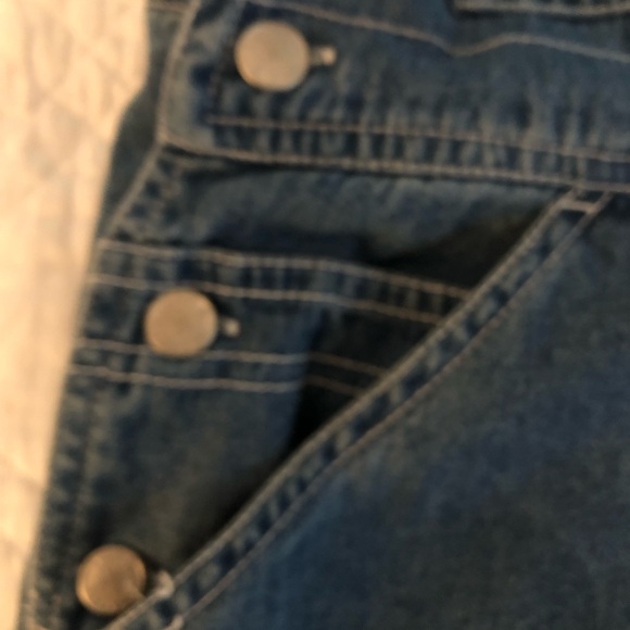 EUC Vintage Carter's “Watch the Wear” Classic Denim Overall Dress / Jumper - Picture 4 of 15